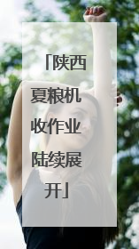 陕西夏粮机收作业陆续展开