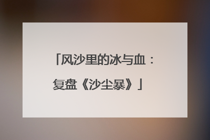 风沙里的冰与血：复盘《沙尘暴》