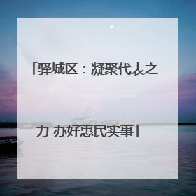 驿城区：凝聚代表之力 办好惠民实事
