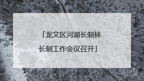 龙文区河湖长制林长制工作会议召开