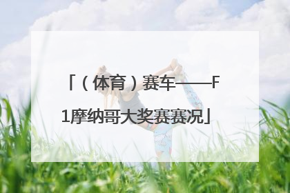 （体育）赛车——F1摩纳哥大奖赛赛况