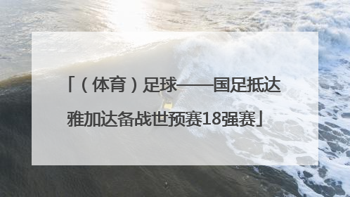 （体育）足球——国足抵达雅加达备战世预赛18强赛