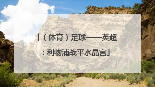 （体育）足球——英超：利物浦战平水晶宫