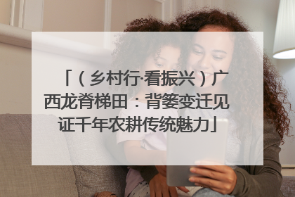 （乡村行·看振兴）广西龙脊梯田：背篓变迁见证千年农耕传统魅力
