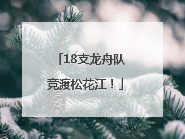 18支龙舟队竞渡松花江！