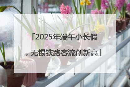 2025年端午小长假，无锡铁路客流创新高