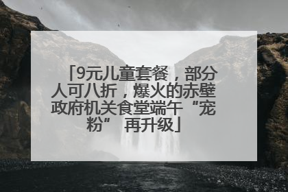 9元儿童套餐，部分人可八折，爆火的赤壁政府机关食堂端午“宠粉” 再升级